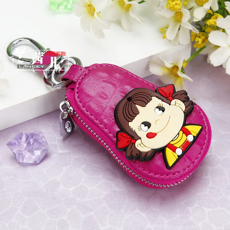 Style36 Милый мультяшный брелок Hello Kitty, модный кожаный кошелек на молнии, брелок для женщин и девочек, брелок для ключей, автомобильный Шарм, ювелирное изделие, подарок - Цвет: Style36