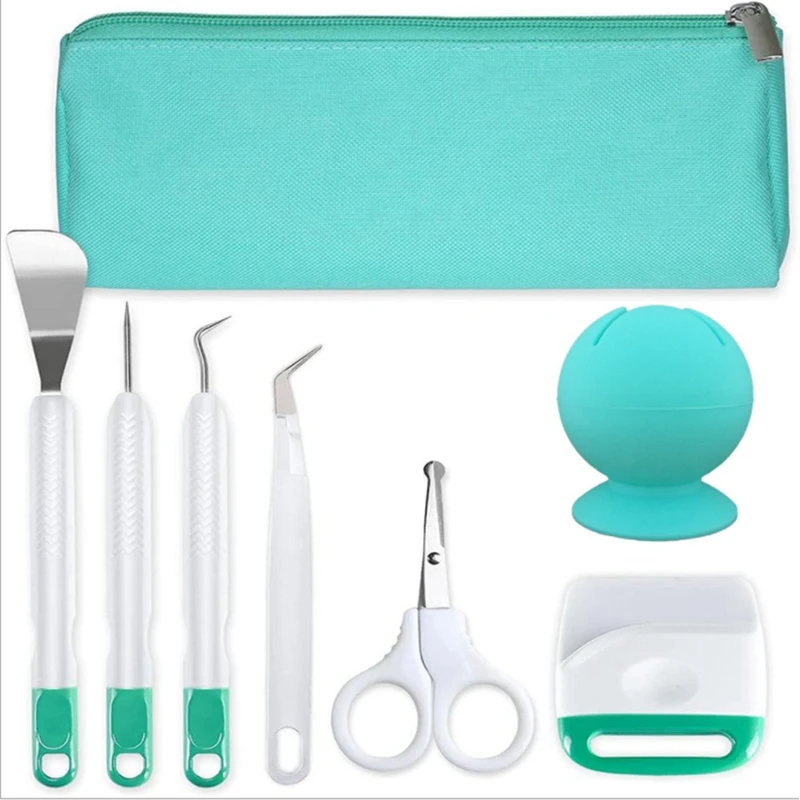 

Craft Vinyl Weeding Tools Set With Vinyl Scrap Collector & Carrying Bag For Cricut/Silhouette/Siser/Oracal 631 651 751