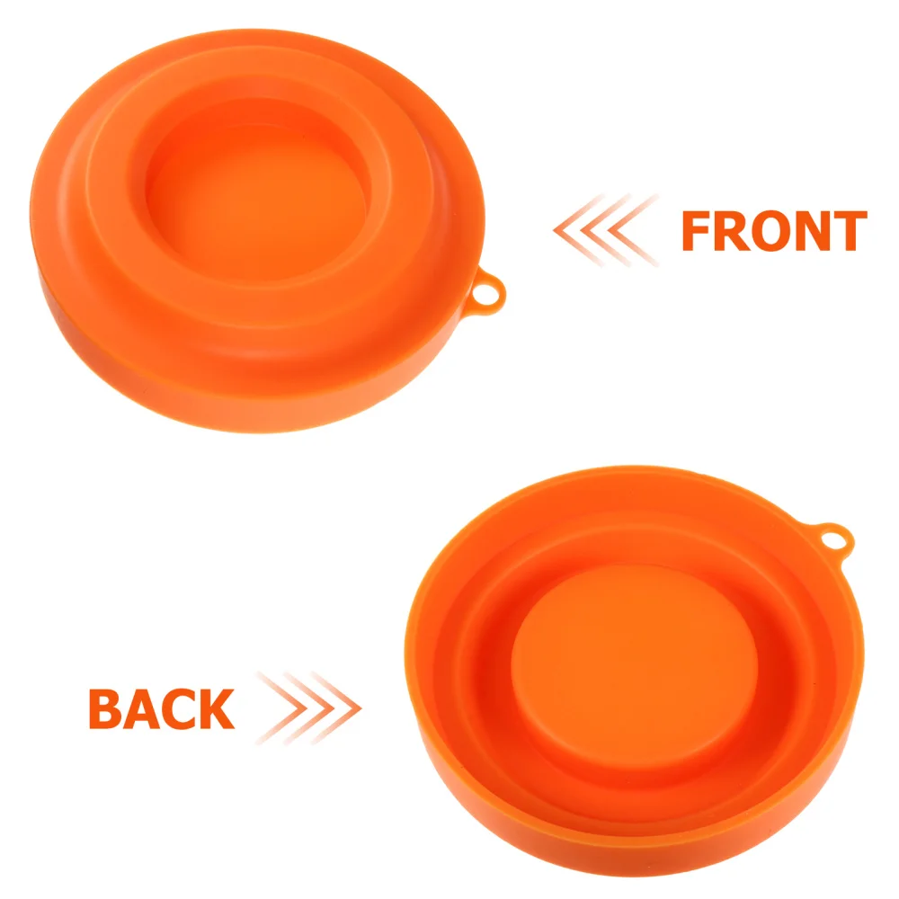 

1Pc Pressure Cooker Lid Stand Holder Silicone Air Fryer Cover Support (Orange)
