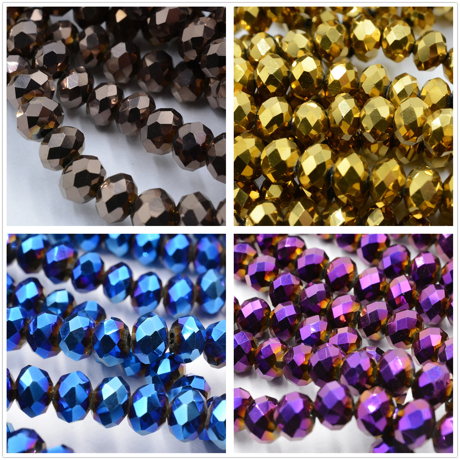 Бусины из австрийского хрусталя с огранкой стеклянные бусины розового нефрита