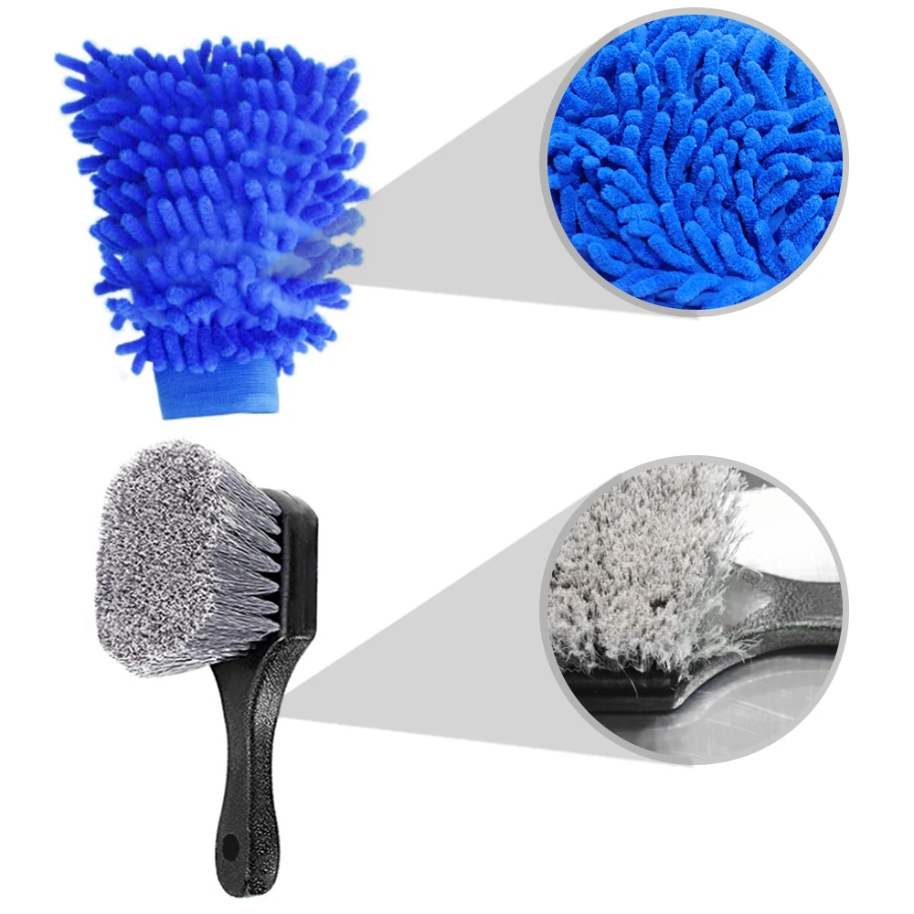 

13 PCS Car Detailing Brush Kit for Auto Exterior and Interior Cleaning Car Wash Brushes Set Includes Detailing Brushes