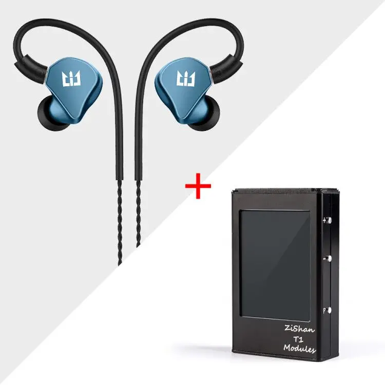 T1 With TRI I4 Blue Zishan T1 двойной AK4493EQ DSD MP3 плеер Профессиональный без потерь HiFi портативный MP3 плеер твердое решение сбалансированный усилитель Z2 Z3 - Цвет: T1 With TRI I4 Blue