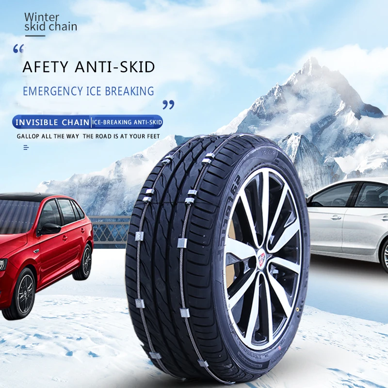 

Универсальные стальные автомобильные колеса для грузовиков, шин, снега, льда, цепи, ремень, зимние противоскользящие автомобили, внедорожни...