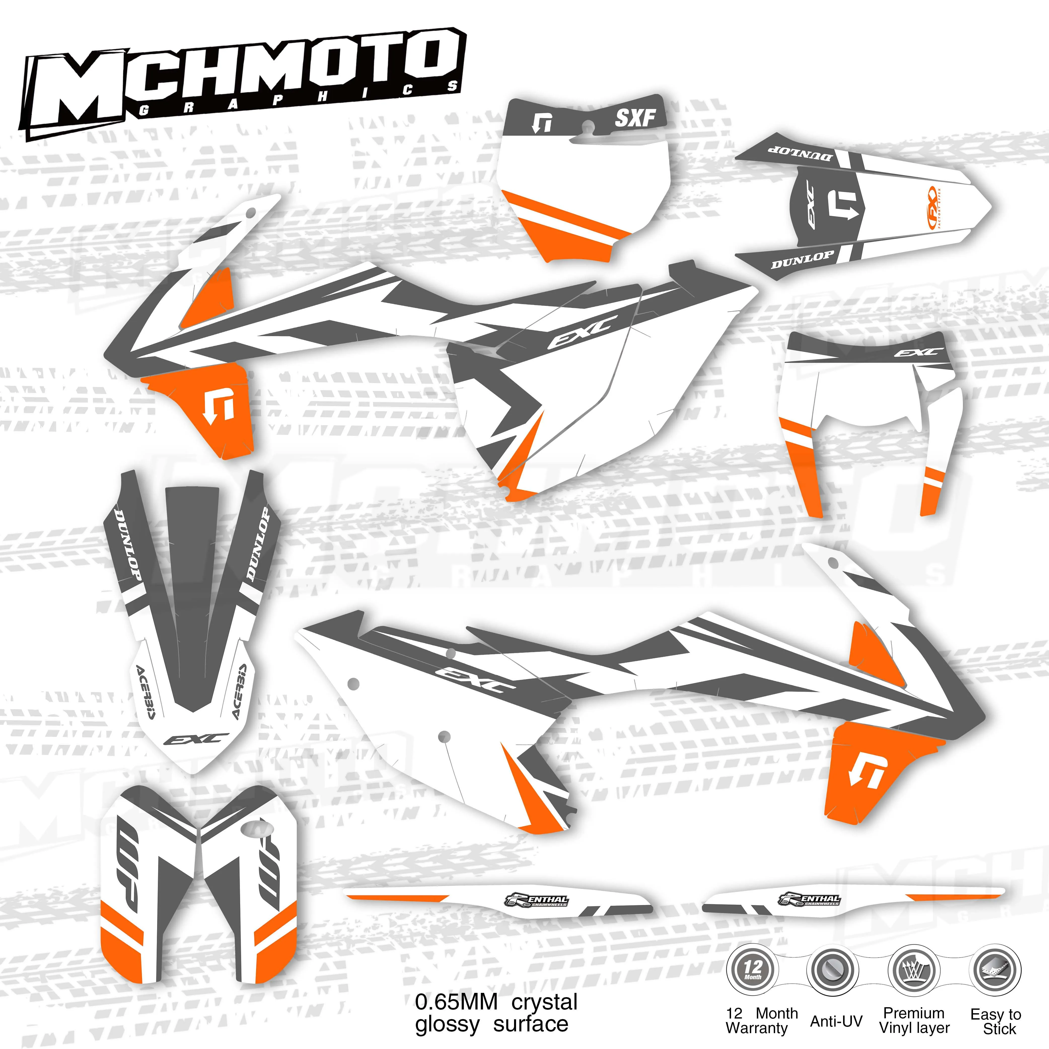 MCHMFG for KTM 125 250 300 350 450 SX SXF 2016 2017 2018 EXC EXCF XCW 2019 Graphics Backgrounds Stickers Kit Decal | Автомобили и