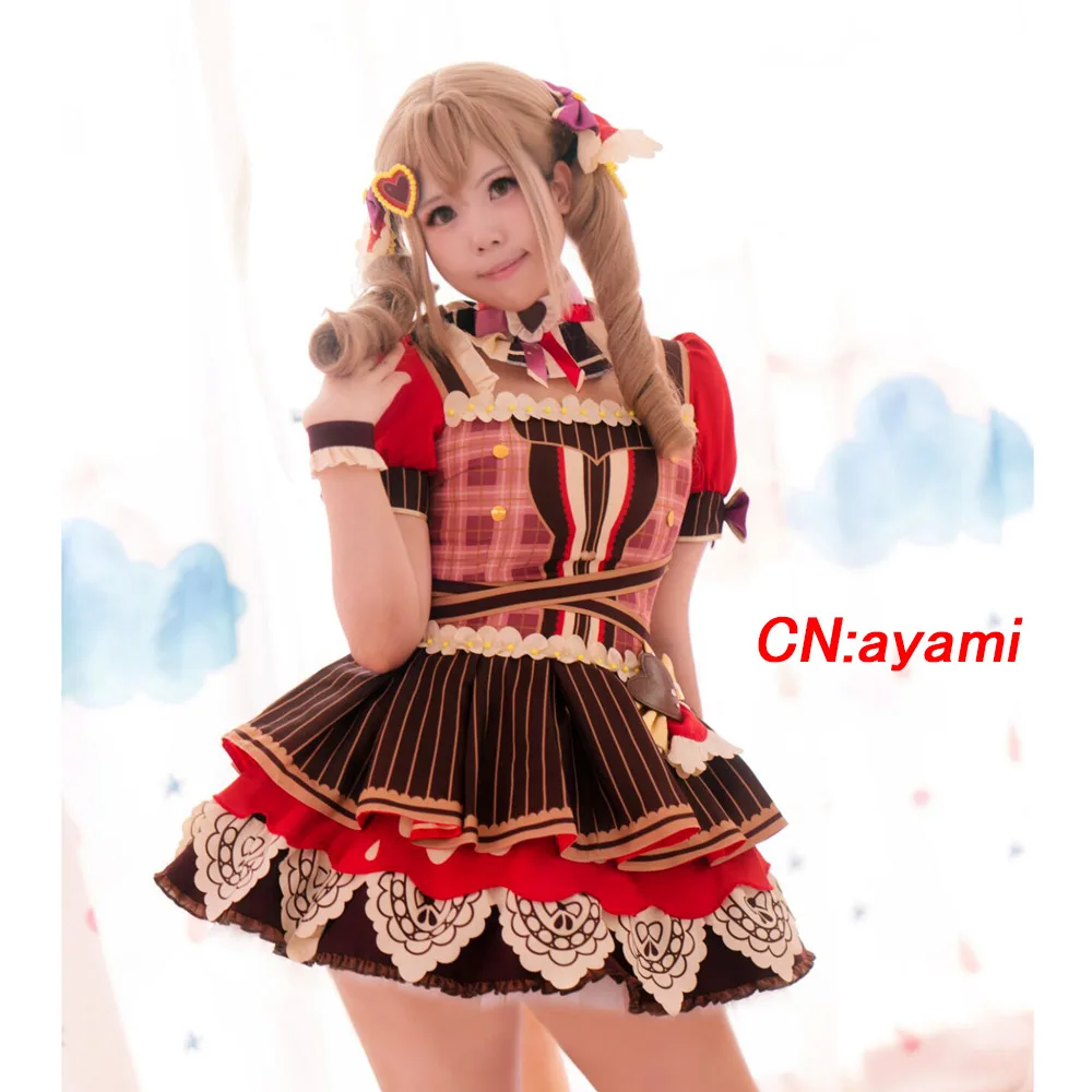 Костюм для косплея аниме взгляд! Ichigaya Arisa Dustabata платья на День Св. Валентина