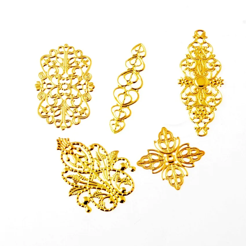 Бесплатная доставка 20 шт. смешанные коннекторы для филигранью бронзового тона