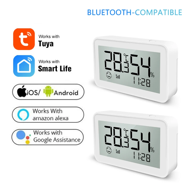 

LCD Digital Indoor Thermometer Hygrometer Tuya/SmartLife App Remote Monitoring Convenient Temperature Humidity Sensor Detector