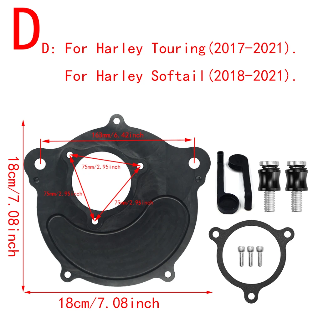 Фильтр воздухоочистителя RSD для Harley Sportster XL Dyna FXDLS Touring Electra Road Glide Softail Fat boy матовый