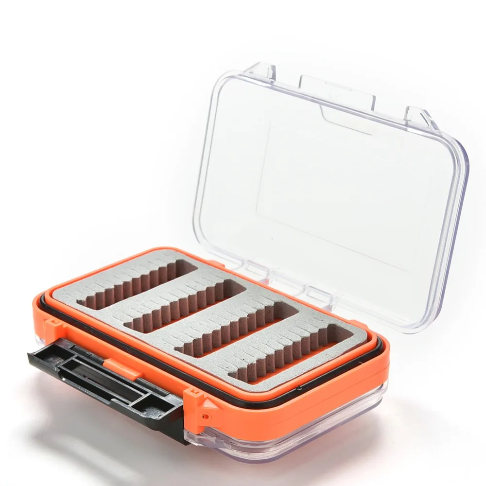 

1PC High Quality Double Side Waterproof Pocket Fly Fishing Box Slid Foam Insert Hold 170 Flies Wholesale