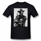 Клин Иствуд футболка с коротким рукавом; Футболка с принтом для мужчин хлопковая Футболка повседневные Забавные футболки уличной
