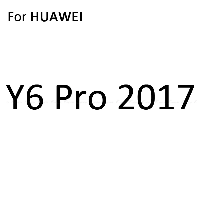 Y6 Pro 2017 2 шт. мягкий чехол для задней крышки из Экран протектор для huawei Y9 Y7 Y6 Y5 Pro Prime Lite углеродного волокна Стикеры защитная пленка - Цвет: Y6 Pro 2017