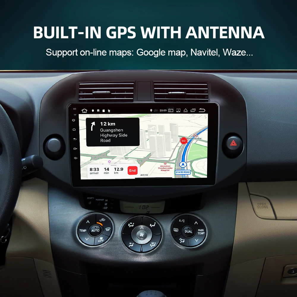 Автомобильный мультимедийный плеер ISUDAR V57S 2 Din Android для Toyota/RAV4 2007-2011 GPS радио IPS