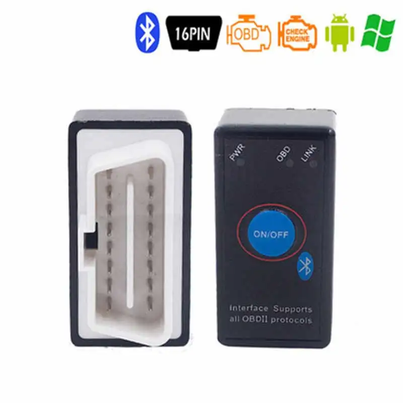 Super Mini ELM327 Bluetooth OBDII V1.5 Elm327 OBD 2 Автомобильный диагностический беспроводной сканер