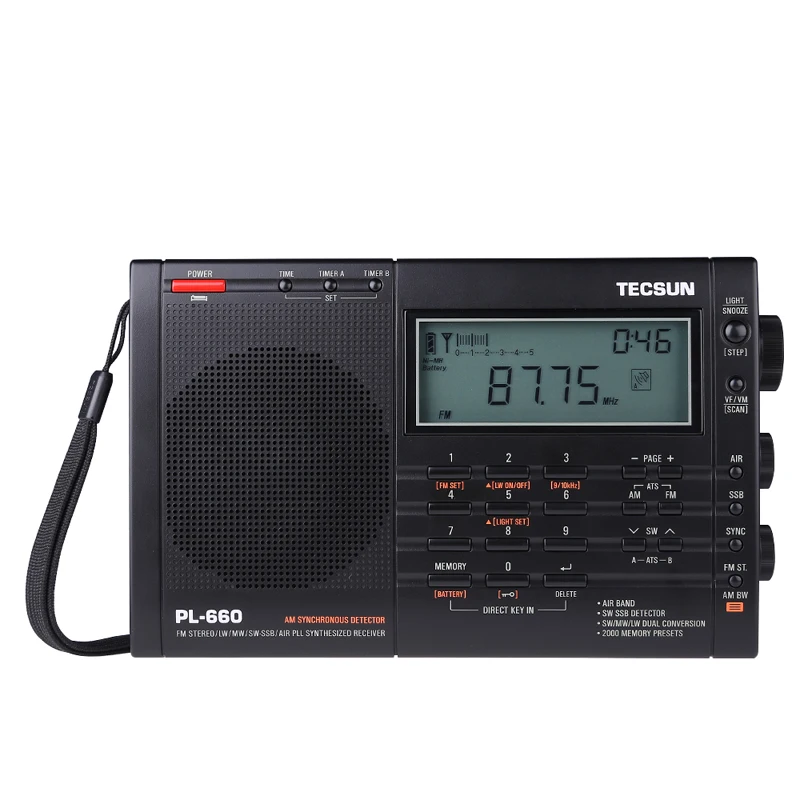 Tecsun PL 660 портативный высокопроизводительный полный диапазон цифровой настройки