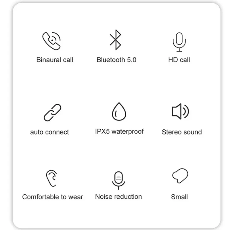 Настоящие беспроводные Tws наушники Bluetooth 5 0 частный режим с микрофоном стерео IPX5