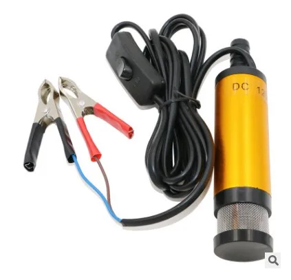 24 Portable Mini 12V 24V DC Electric Submersible Pump For Pumping Diesel Oil Water Aluminum Alloy Shell 12L/min Fuel Transfer Pump - Напряжение: 24