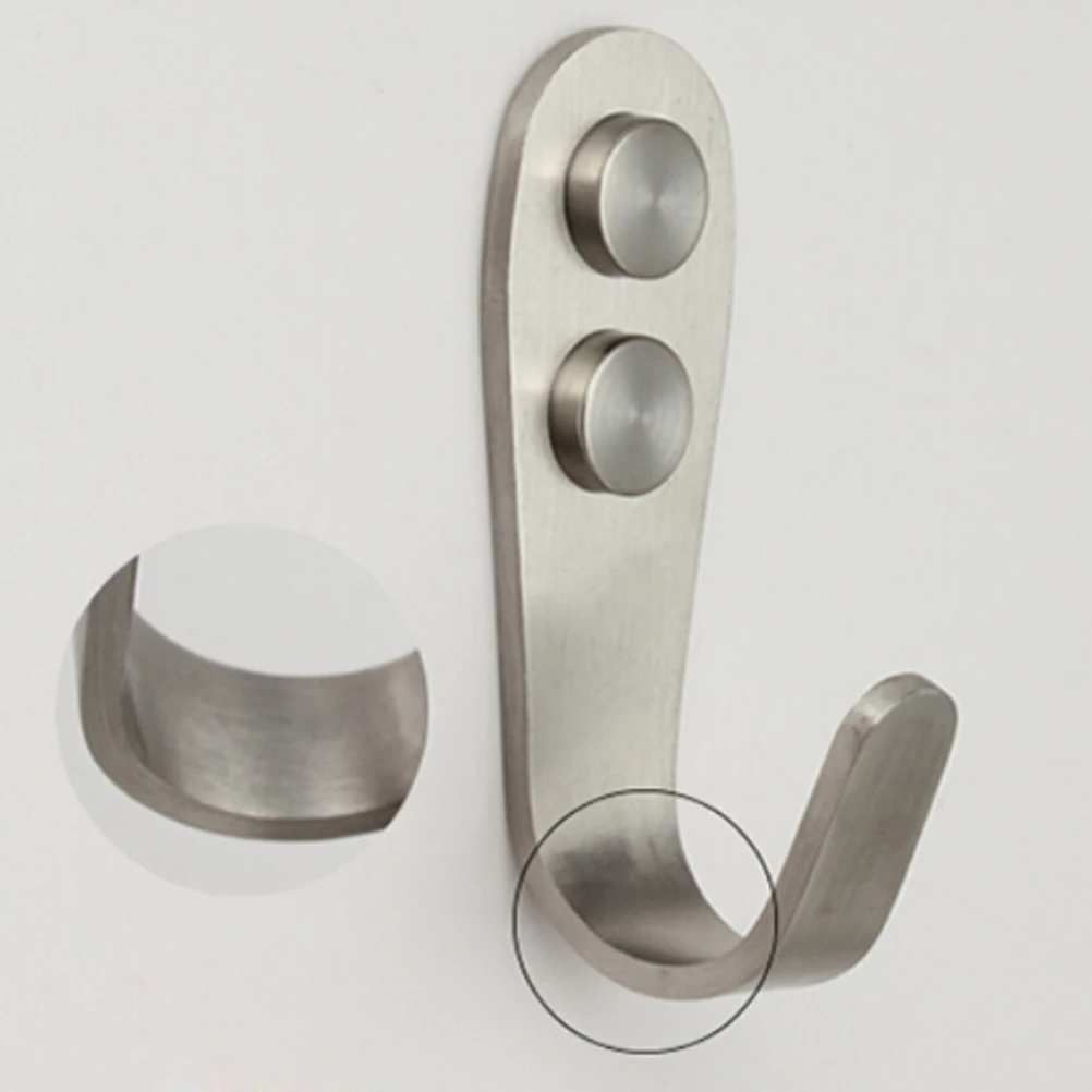 

1Pcs Over Door Hook Stainless Kitchen Cabinet Clothes Hanger Organizer Holder Stainless steel hook single hook coat hook