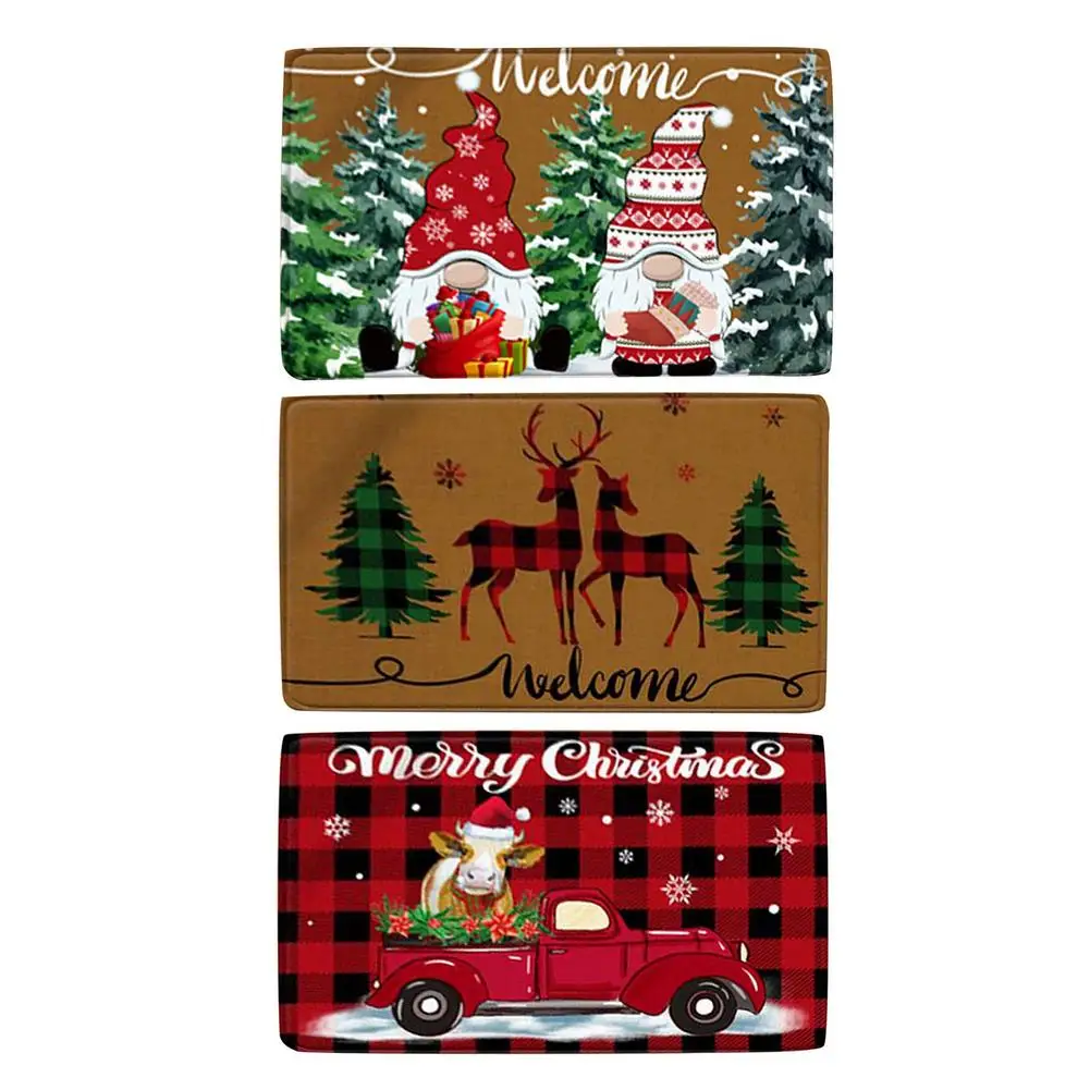 

Christmas Santa Claus Flannel Carpet Merry Christmas Decorations For Home 2022 Christmas Ornaments Xmas 2022 New Year Door Mat