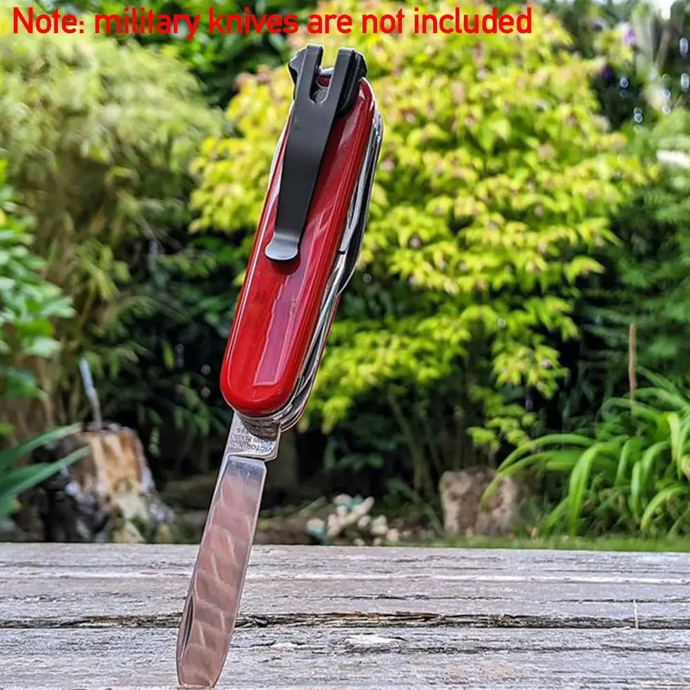 

Folding Knife Back Clip Steel Deep Carry Clamp Repair Army Replacement For 91mm Waist Tool Accessories Pock H1A8