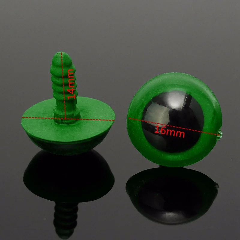 

100pcs 16mm Plastic Safety Eyes Toys For Childern Animal Puppet Craft Teddy Bear Doll Animal Dolls Toy Safety Plastic Snap