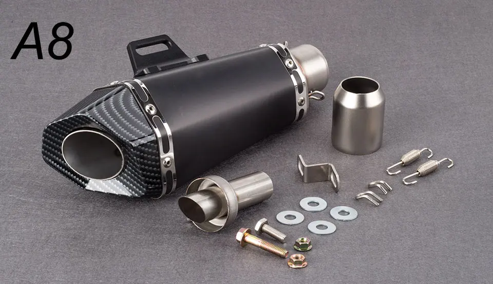 51 мм Akrapovic мотоцикл глушитель выхлопной трубы Малый шестиугольный выхлопной Yoshimura для R6 FZ8 DUKE390 R25