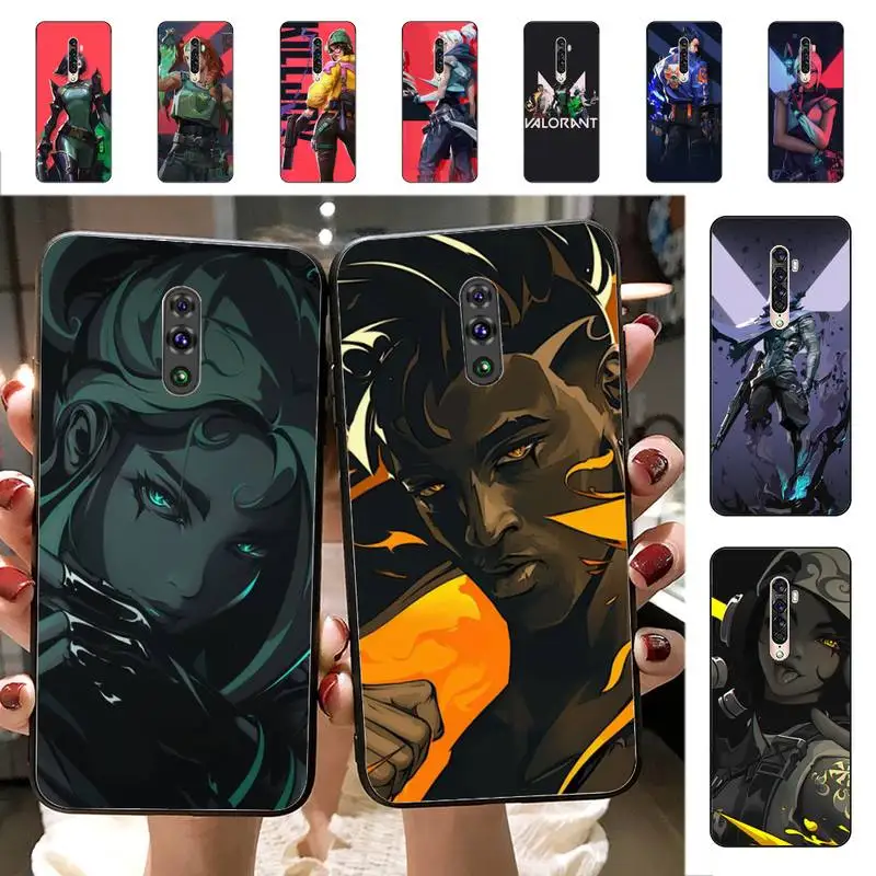 

Yinuoda Valorant Hot Game Phone Case for Vivo Y91C Y11 17 19 17 67 81 Oppo A9 2020 Realme c3