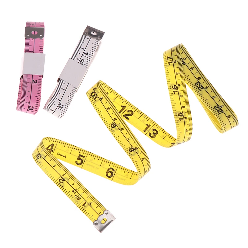 

150cm 60" Vinyl Tape Measure Tailor Tool Cm/inch Clothes Measure Measurement Ruler Chest Hips Waist Size Standard Tape