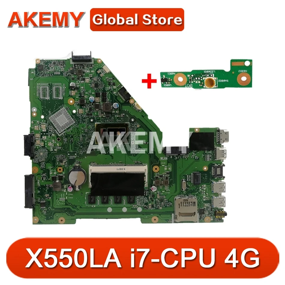 Akemy для ASUS X550LA X550LD X550LC Y581L A550L R510L Y583L материнская плата ноутбука протестирована 100%