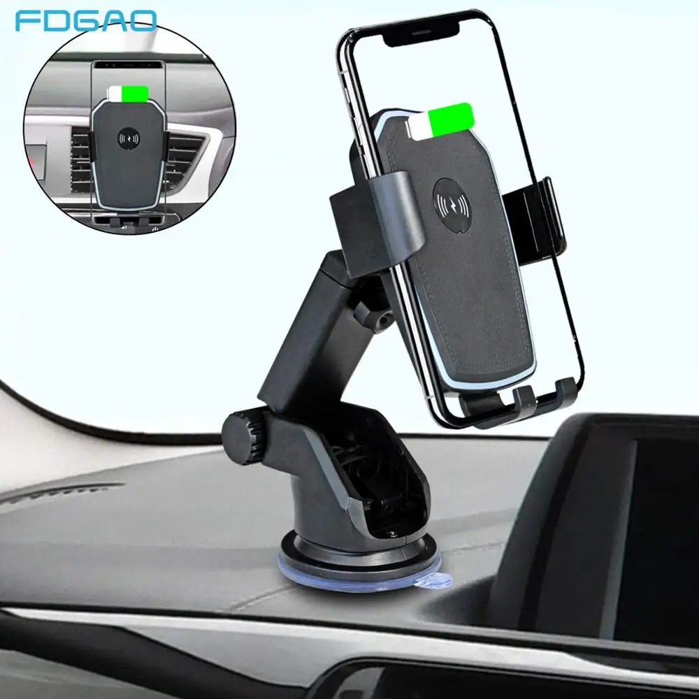 Беспроводное Автомобильное зарядное устройство FDGAO 10 Вт держатель для телефона с