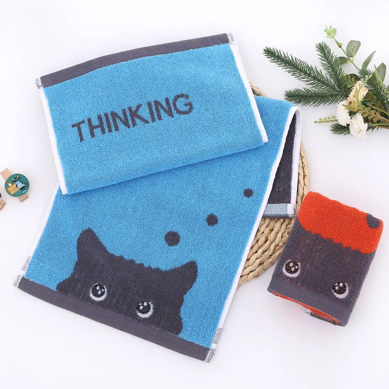 Прямые поставки от производителя детское полотенце чистый хлопок мультяшное 25*50