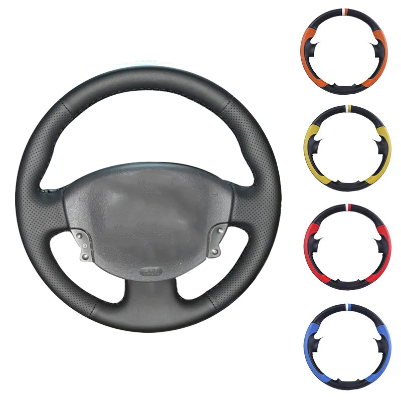 Искусственная кожа черного цвета ручная работа сделай сам для Renault Megane 2 2003 2008 Kangoo