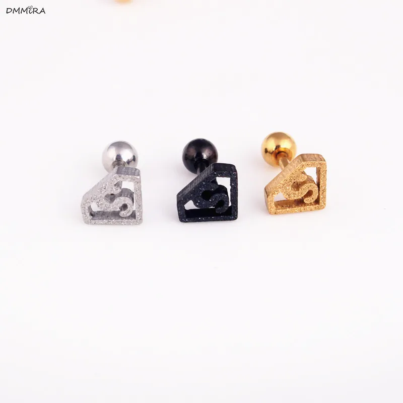 Серьги-гвоздики из нержавеющей стали с кристаллами | Украшения и аксессуары