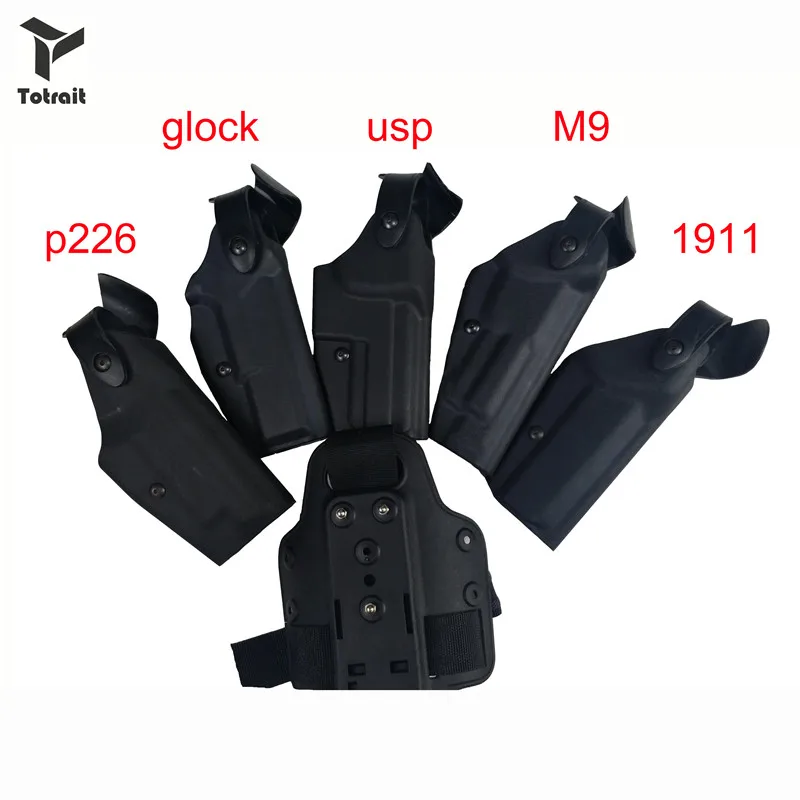 Тактическая Военная кобура для ног topiston Safa Paddle Gear glock 17 1911 Beretta M9 P226 USP
