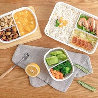 kids lunch box fruit bowl outdoor activities travel microwave heating food container plastic bento box korean lunch box