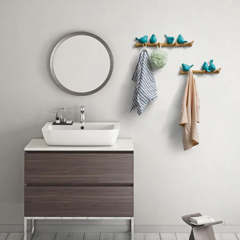 

Resin Birdie Nordic hanger key holder wall coat rack hangers clothes hangers hanger for keys Hooks decorative clothes Hanger