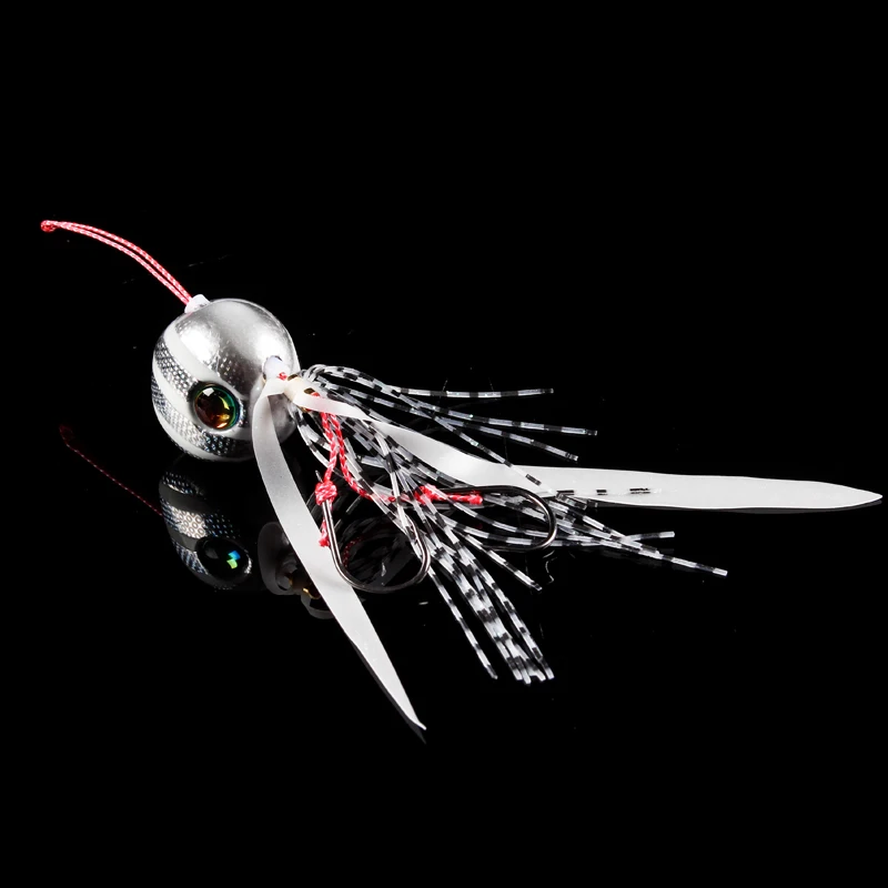 Lurekiller японский Новый светящийся резиновый джиг-слайдер для джигинга свинцовая