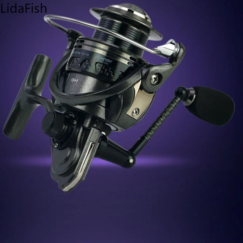 

LidaFish Carp Fishing Reel Full Body Aluminum Alloy Spinning Reel 2-5000 Series 5.5:1 Saltwater Fishing Coil