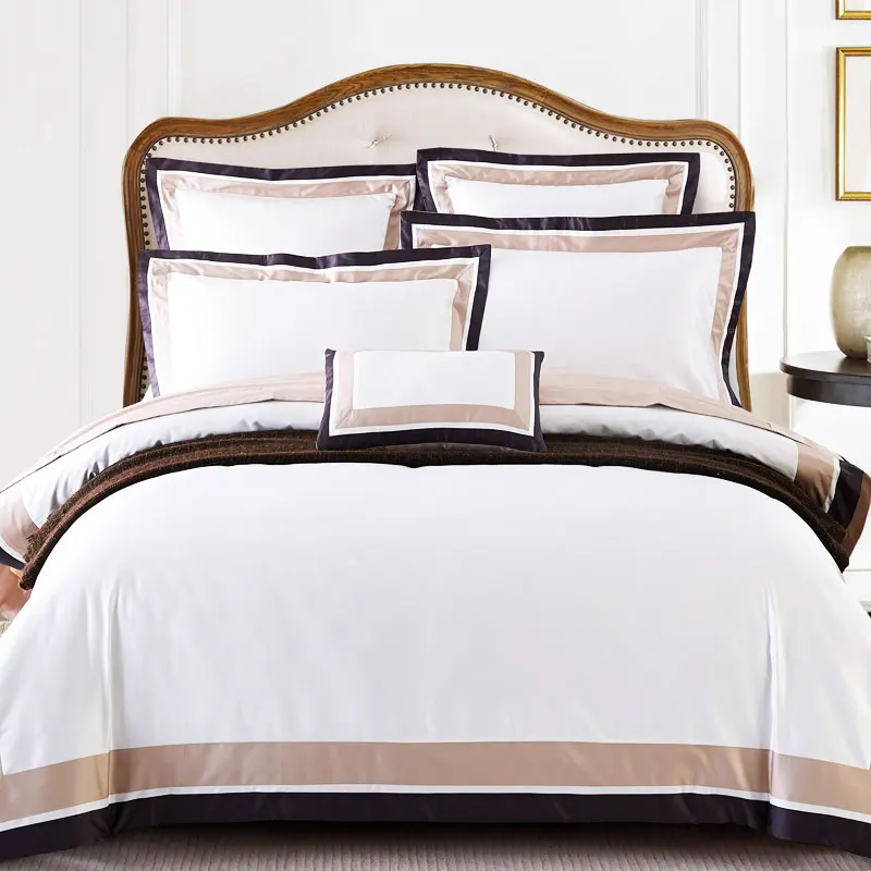 500TC египетские длинные штапельные хлопковые европейские Сатиновые