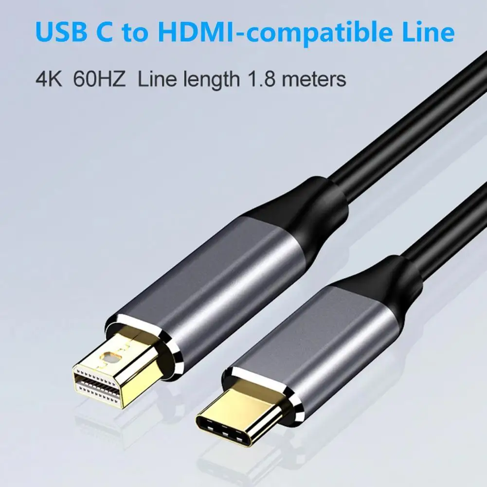 

USB-кабель-переходник 1,8 м 4K Type-C на Mini DisplayPort