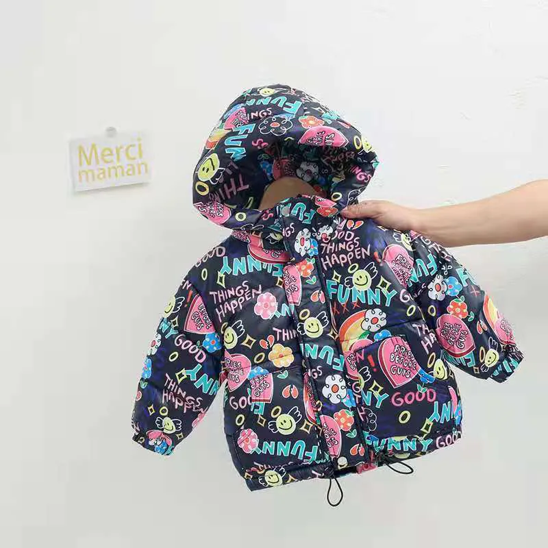 

Warm Winter Jackets For Girls Boys Hooded Winter Warm Coat New Kids Jacket Costume Children's Clothing