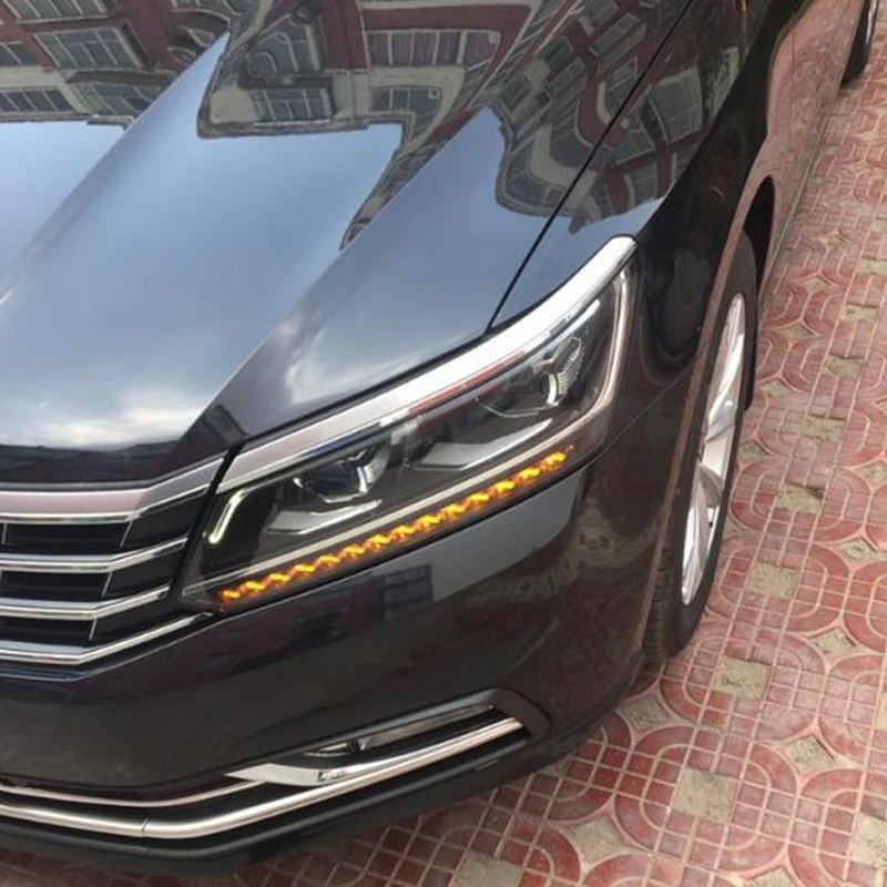Передняя фара фары для Volkswagen Passat 2016 2018 светодиодный DRL 2011 2015|Фара авто в сборе| |
