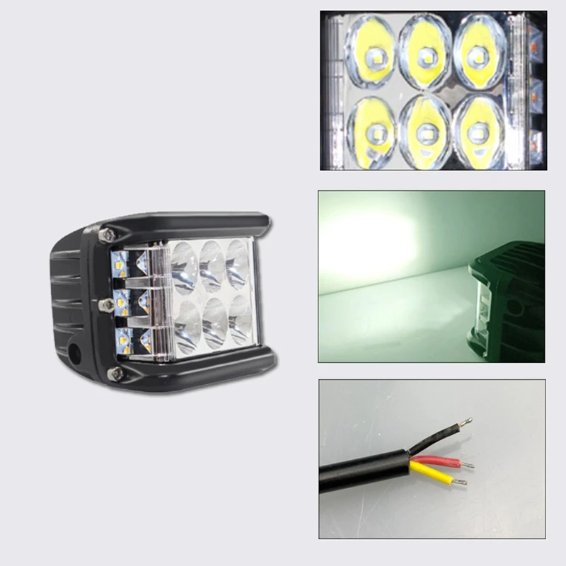 

Car Modification Headlight Auto Flashing Front Head Light LED Car Light White Red Blue Yellow Strobe Lamp COB For SUV TRUCK Boat