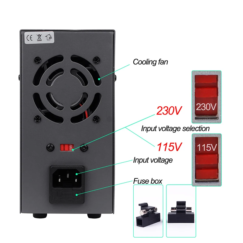 30 V 10A 3/4 знака после запятой Дисплей Переключение DC Питание Регулируемый лаборатории стабилизатор тока подходит для телефонов Diy 30 V