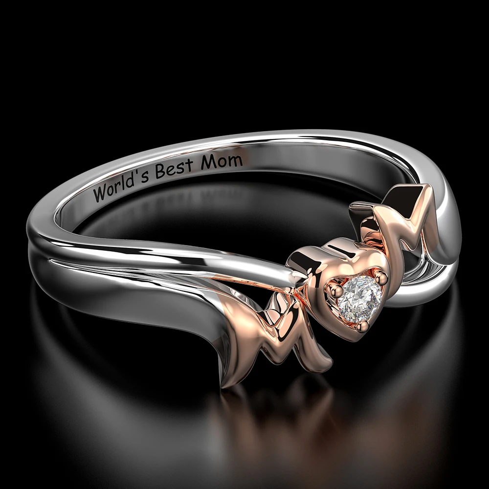 Женское кольцо из серебра 925 пробы с муассанитом|Кольца| |