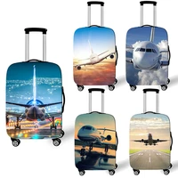 18 32 inch aircraft travel suitcase cover printed plane elastic luggage protective cover anti dust trolley case travel accessory