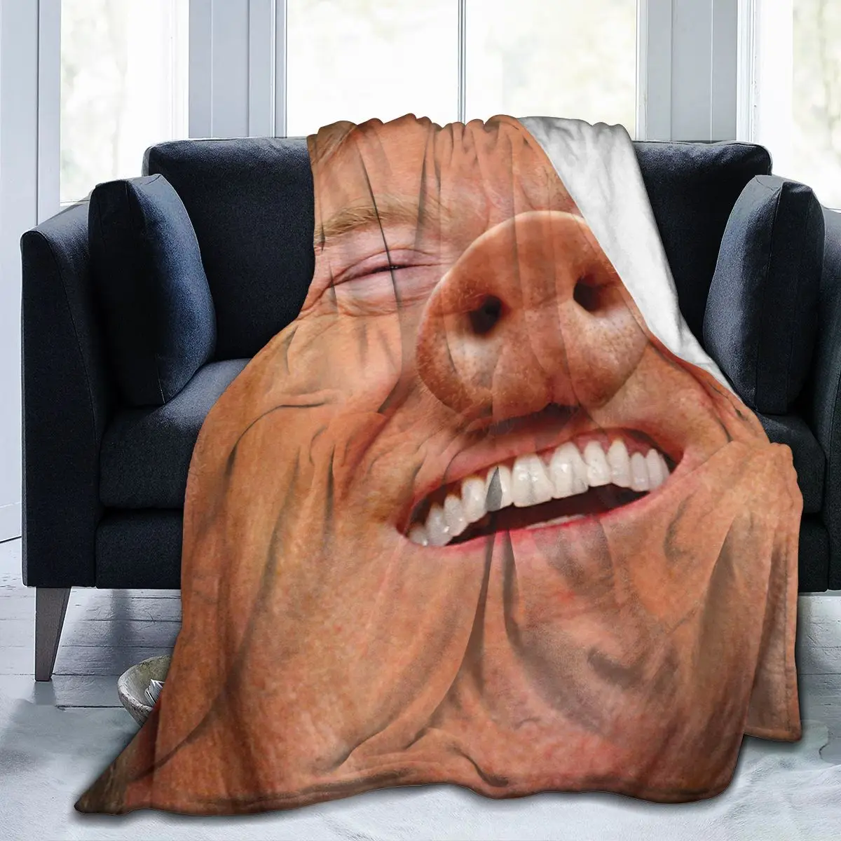 

Throw blanket cute 3D Trump velvet plush blanket bedspread child girl Sherpa blanket sofa duvet cover travel