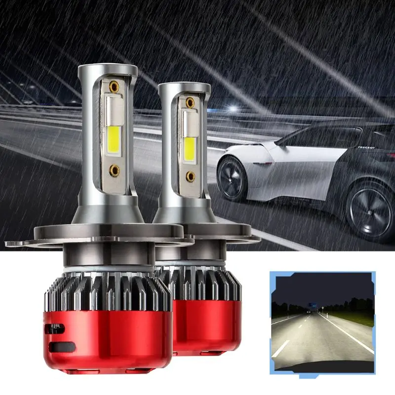 

1Pair Car Headlights LED H4 H7 H11 Lights Bulbs 12000LM DC9-30V 80W Waterproof Auto Fog Lamp 6000K