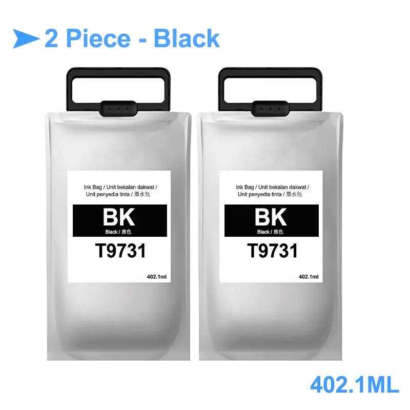 2 Bags - Black T9731 XL T9731-T9734 пигмент чернильная коробка с чип для Epson рабочей силы Pro Epson WF-C869Ra PX-S7070S M7070FX принтер - Цвет: 2 Bags - Black