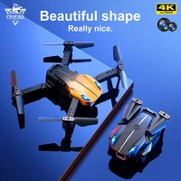 pxvfws mini drone 4k hd dual camera drones automatic obstacle avoidance foldable quadcopter fpv height keep rc dron toy boy gift