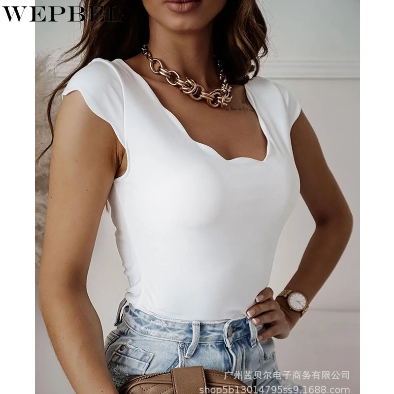 

Женское боди с высокой талией и коротким рукавом, с круглым вырезом